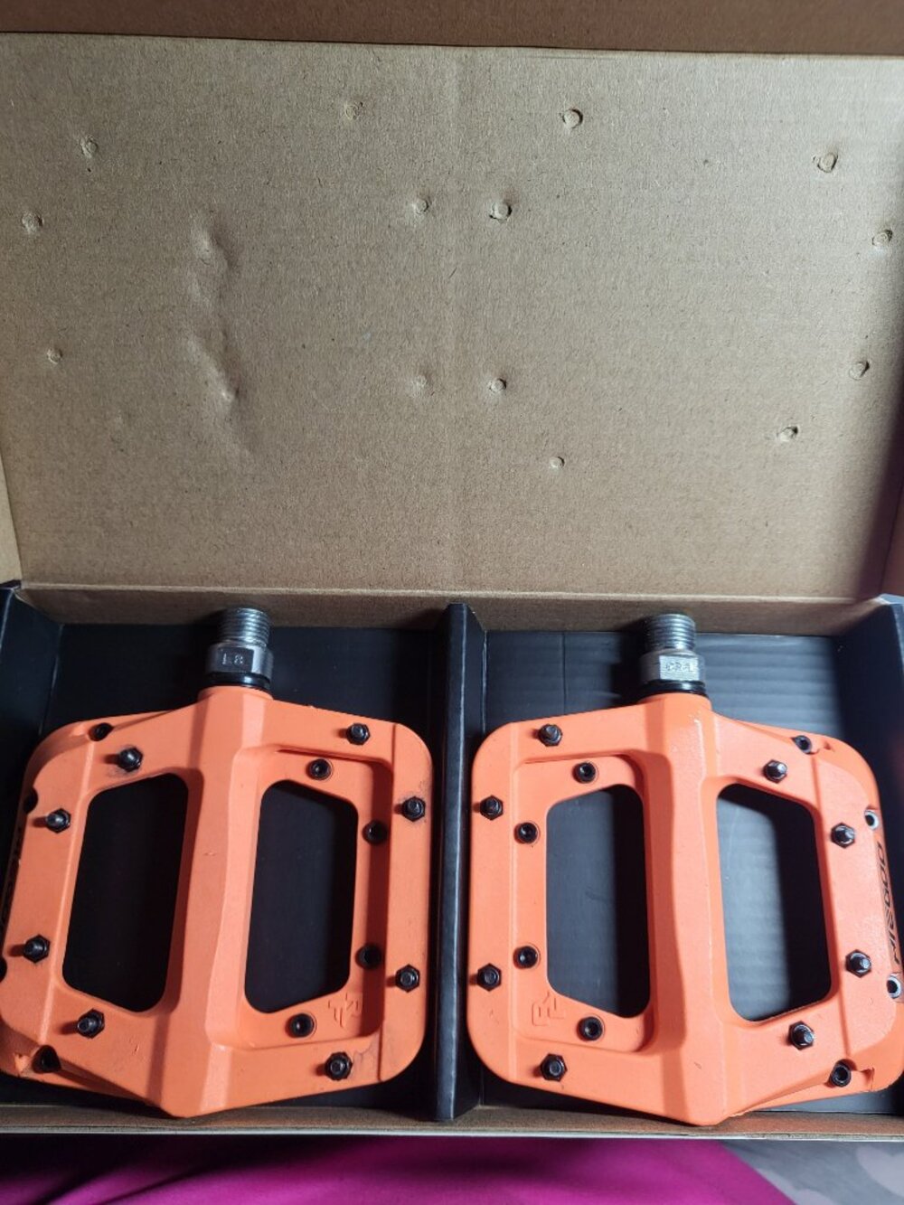 Hiegoo BMX / MTB Bike Pedals - Nylon Fiber, 9/16" Spindle